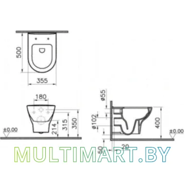 Унитаз Vitra Zentrum 5795B003-0075 картинка 2